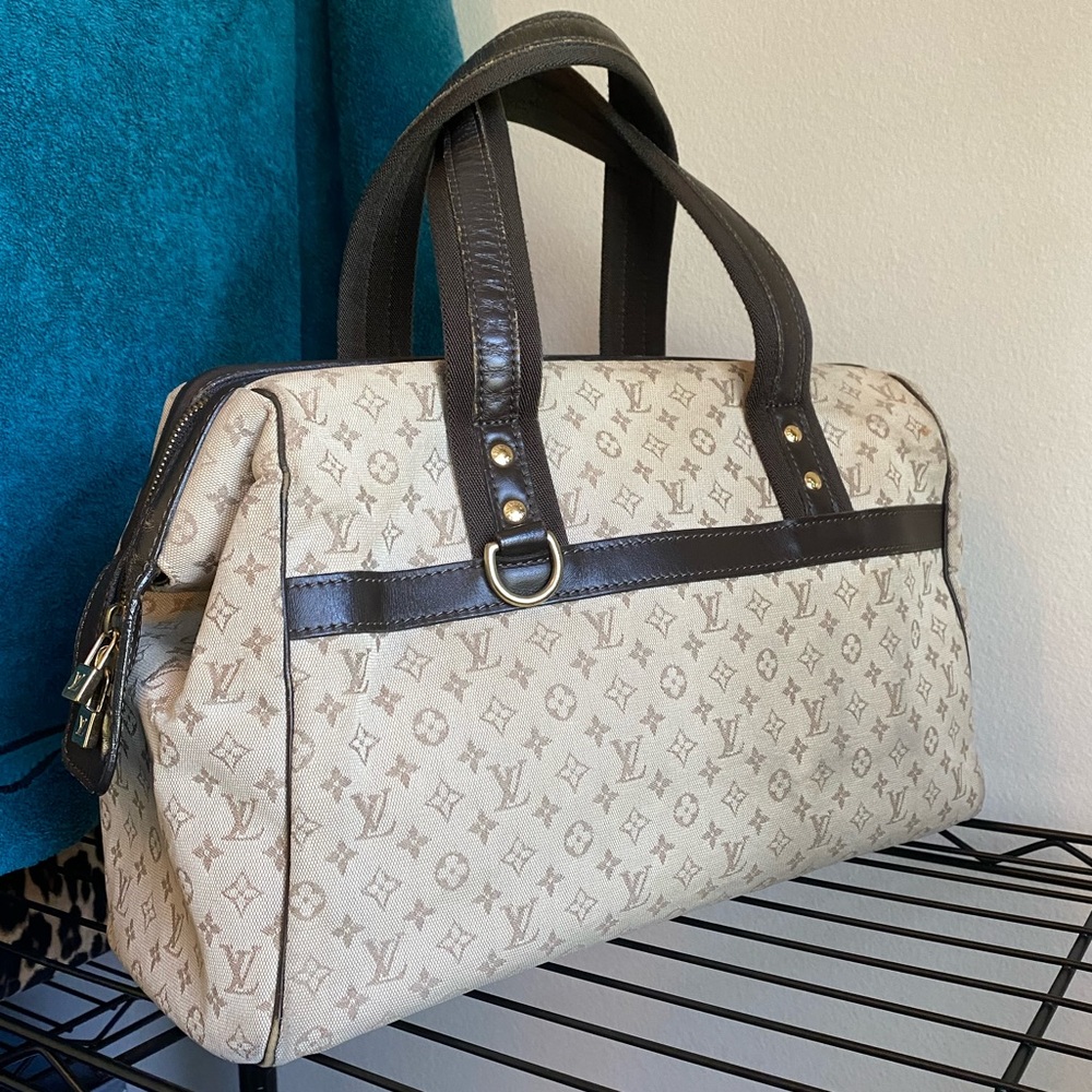 2001 Josephine Satchel in Mini Lin Monogram Canvas